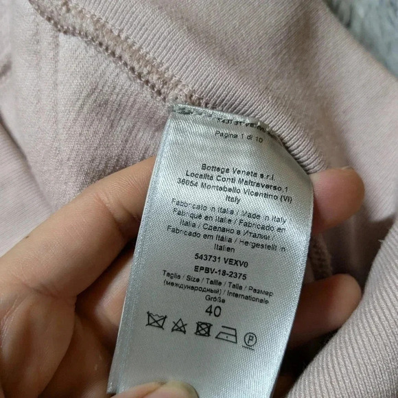 Bottega Veneta Pants Pink Track Sweat Size 40 Italy US 4 Wide Leg Flare Bootcut - Picture 12 of 16